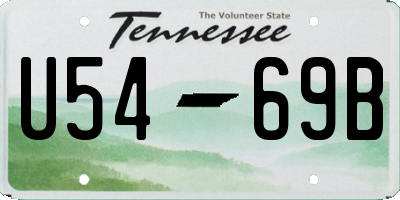 TN license plate U5469B