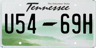 TN license plate U5469H