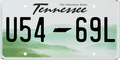 TN license plate U5469L