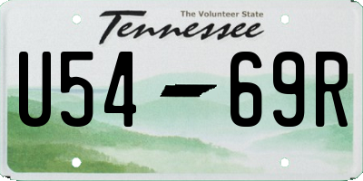 TN license plate U5469R