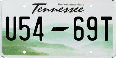 TN license plate U5469T