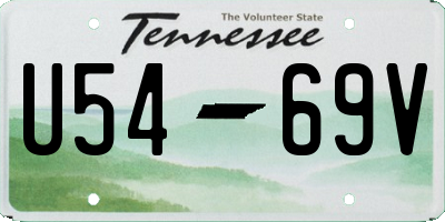 TN license plate U5469V