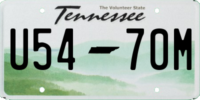 TN license plate U5470M