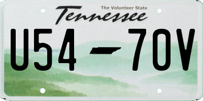 TN license plate U5470V