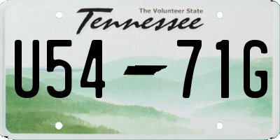 TN license plate U5471G
