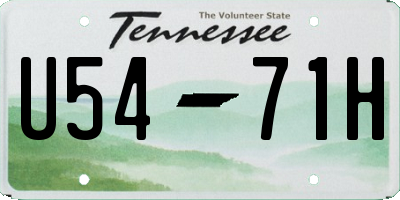 TN license plate U5471H