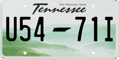 TN license plate U5471I