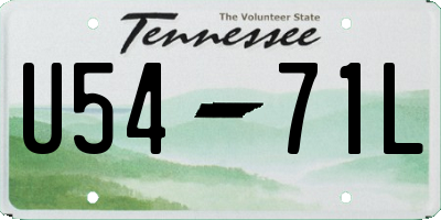 TN license plate U5471L
