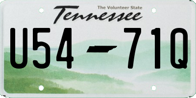 TN license plate U5471Q