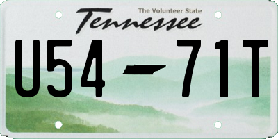TN license plate U5471T