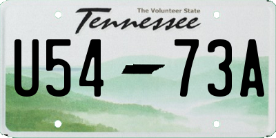 TN license plate U5473A