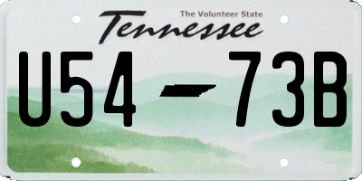 TN license plate U5473B