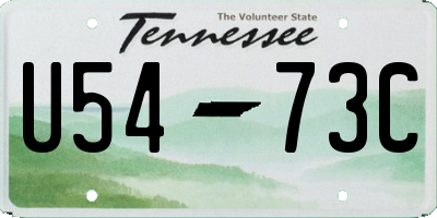 TN license plate U5473C