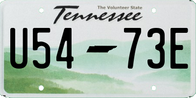 TN license plate U5473E