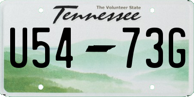 TN license plate U5473G