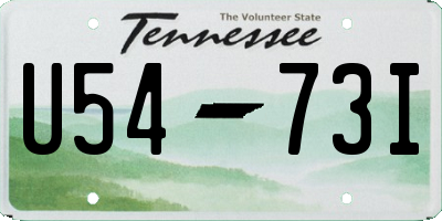 TN license plate U5473I