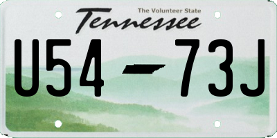 TN license plate U5473J
