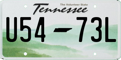 TN license plate U5473L