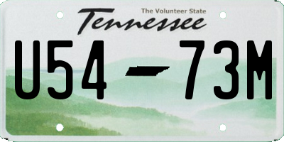 TN license plate U5473M