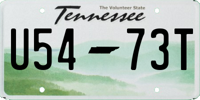 TN license plate U5473T