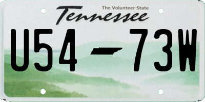 TN license plate U5473W