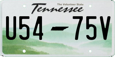 TN license plate U5475V