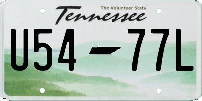 TN license plate U5477L