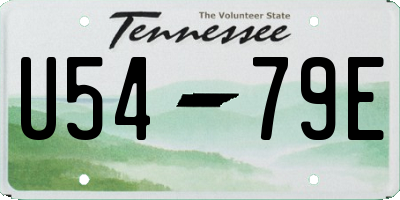 TN license plate U5479E