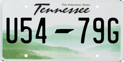 TN license plate U5479G