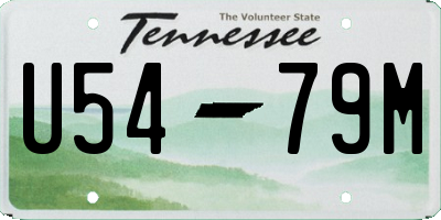 TN license plate U5479M