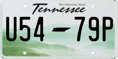 TN license plate U5479P