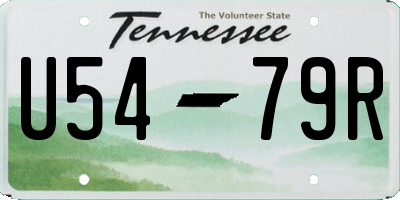 TN license plate U5479R