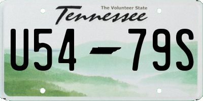 TN license plate U5479S