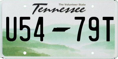 TN license plate U5479T