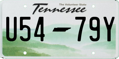 TN license plate U5479Y