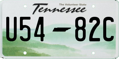 TN license plate U5482C