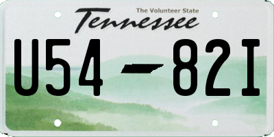 TN license plate U5482I