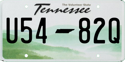 TN license plate U5482Q