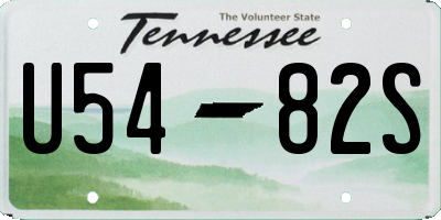 TN license plate U5482S