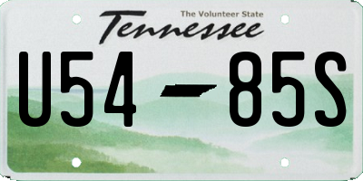 TN license plate U5485S