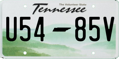TN license plate U5485V