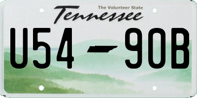 TN license plate U5490B
