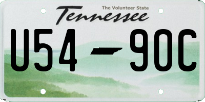 TN license plate U5490C