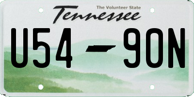 TN license plate U5490N