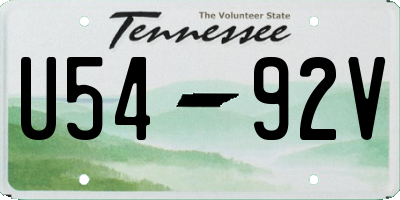 TN license plate U5492V