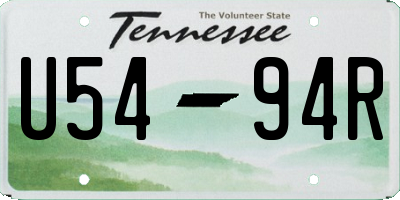 TN license plate U5494R