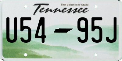 TN license plate U5495J