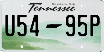 TN license plate U5495P