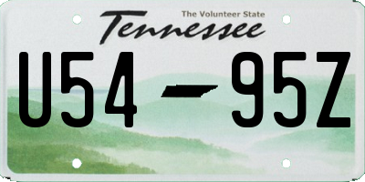 TN license plate U5495Z