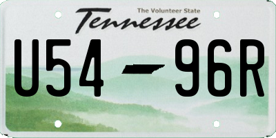 TN license plate U5496R